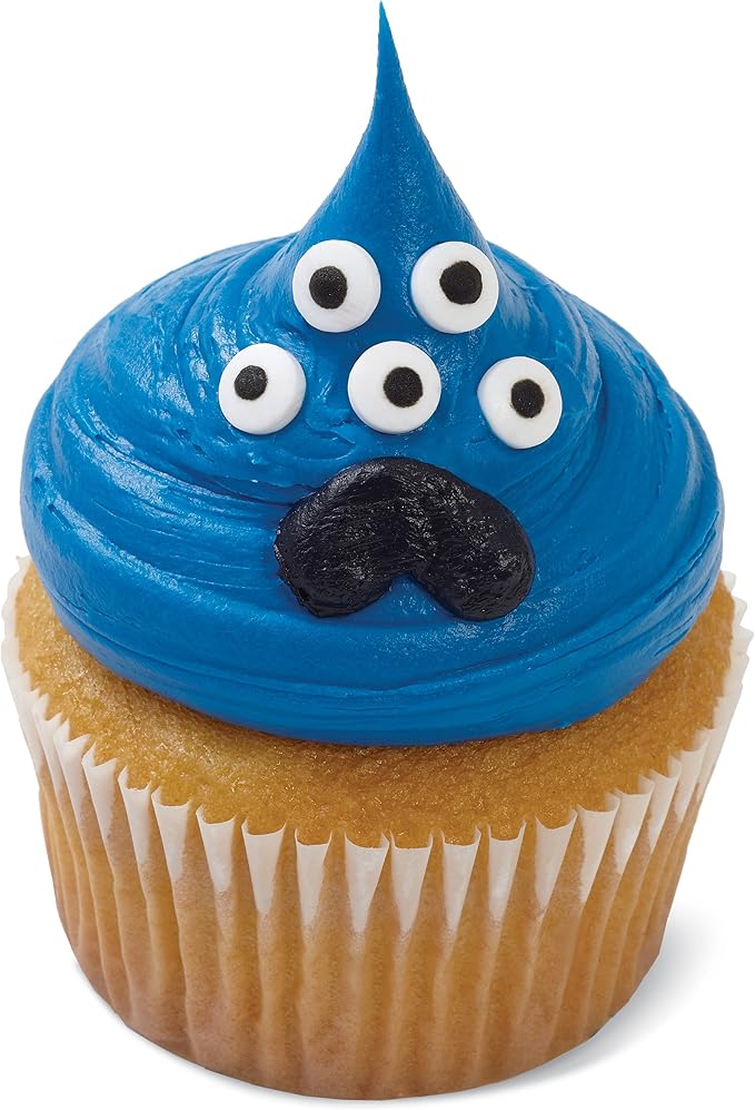 Wilton Edible Candy Eyeball Sprinkles, Small Edible Googly Eyes for Decorating Cupcakes, Cookies & Halloween Treats, Black and White, 0.88 oz - Image 5