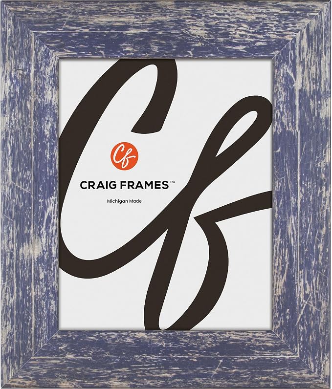 Craig Frames 15x21 Blue Picture Frame for Posters, Gallery Wall, and Photos | Lightweight shatter resistant acrylic facing with a rigid backing board, made in the USA by CraigFrames