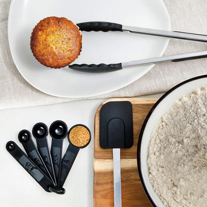 Home Hero Stainless Steel Kitchen Utensils Set - Heat-Resistant Silicone & Nonstick Tools - Durable Stainless Steel Kitchen Gadgets - Complete Kit Measuring Cups & Spoons - 41-Piece Set | Heat-Resistant Stainless Steel Kitchen Utensil Set - Measuring C... - Image 6