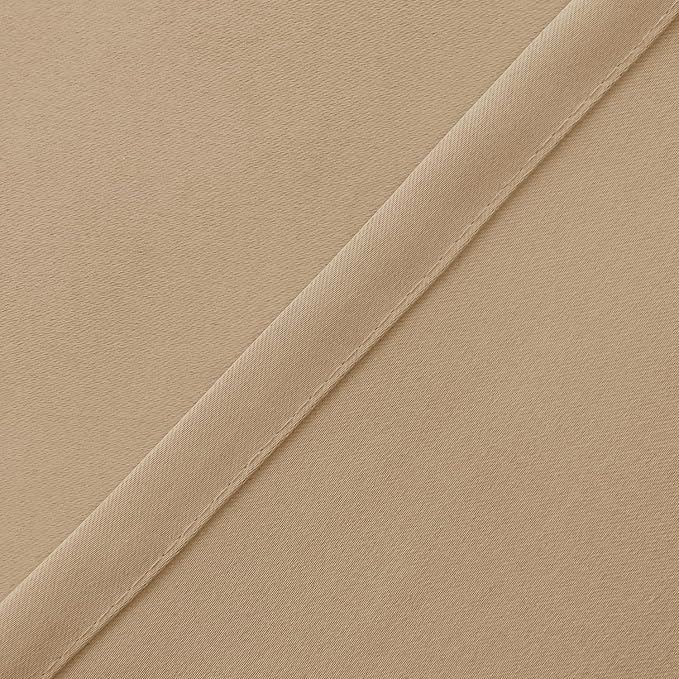 Hiasan Valance Curtains for Kitchen Blackout Thermal Insulated Solid Window Curtain Valance, Biscotti Beige, 52 x 18 Inches, 1 Panel - Image 4