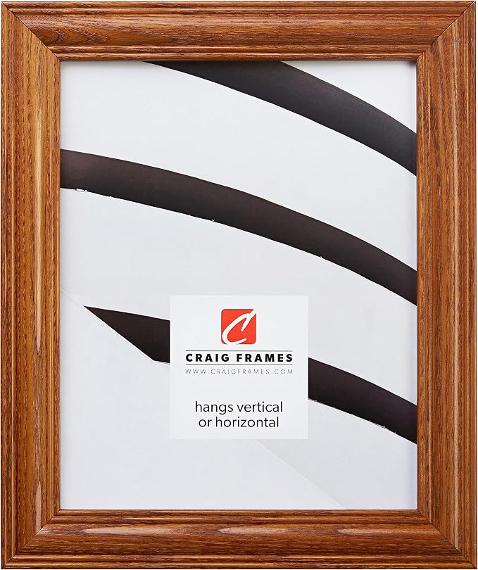 Craig Frames 14x18 Brown Picture Frame, Wall Decor for Art and Photos | A lightweight, shatter resistant acrylic front, made in the USA for a gallery display by CraigFrames