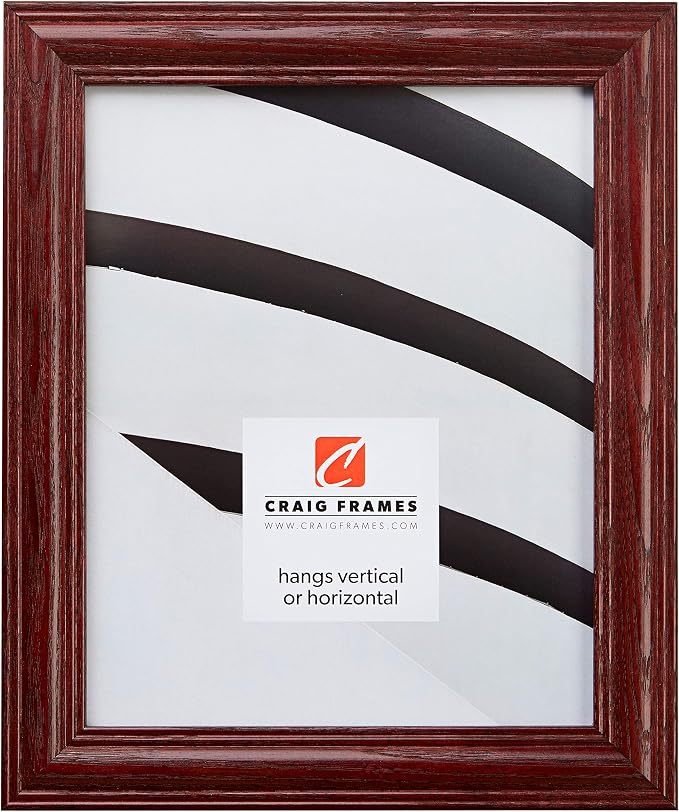 Craig Frames 14x18 Red Picture Frame, Wall Decor for Art and Photos | A lightweight, shatter resistant acrylic front, made in the USA for a gallery display - Image 2