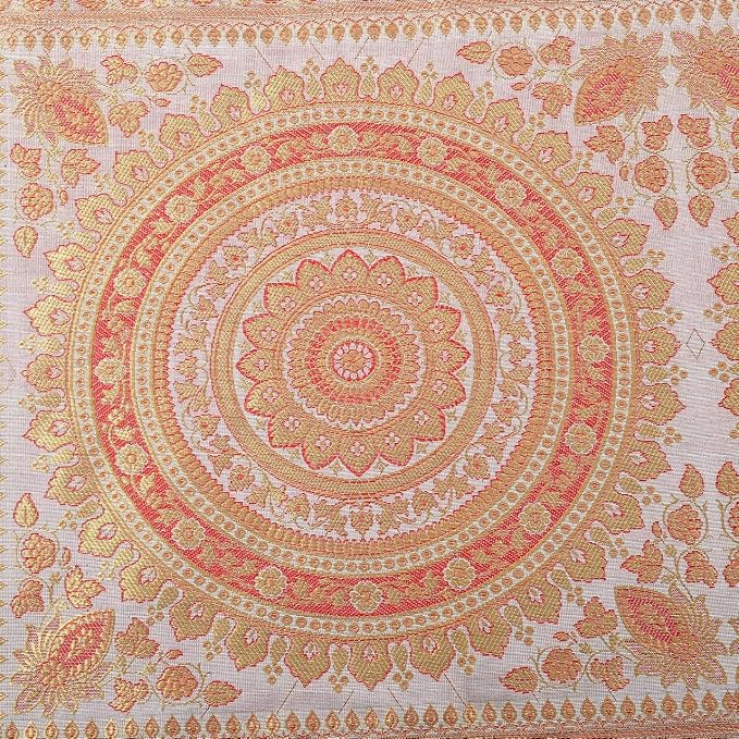 Indian Handmade Traditional Table Runner 72 x 16 Inch, Mandala Design Decorative Cloth with Tassels, Grey Ethnic Dining Runner for Kitchen, Wedding, Birthday Party and Festive Decor - Image 6