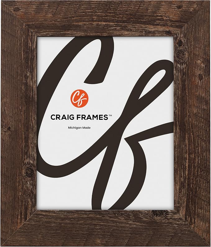 Craig Frames 25x26 Brown Oak Picture Frame for Posters and Gallery Wall | Lightweight shatter resistant acrylic facing with a rigid backing board, made in the USA - Image 5