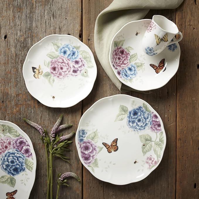 Lenox Butterfly Meadow Hydrangea Pasta Bowl, 1.60 LB, Multi - Image 3