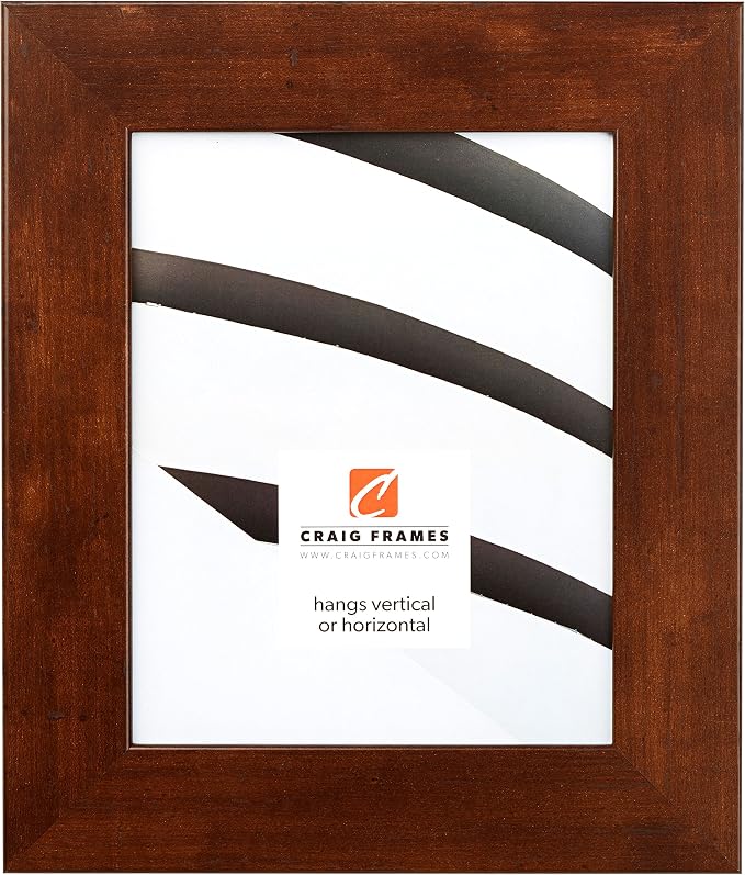 Craig Frames 20x20 Brown Walnut Picture Frame for Posters and Photos | Lightweight shatter resistant acrylic facing with a rigid backing board, made in the USA - Image 2