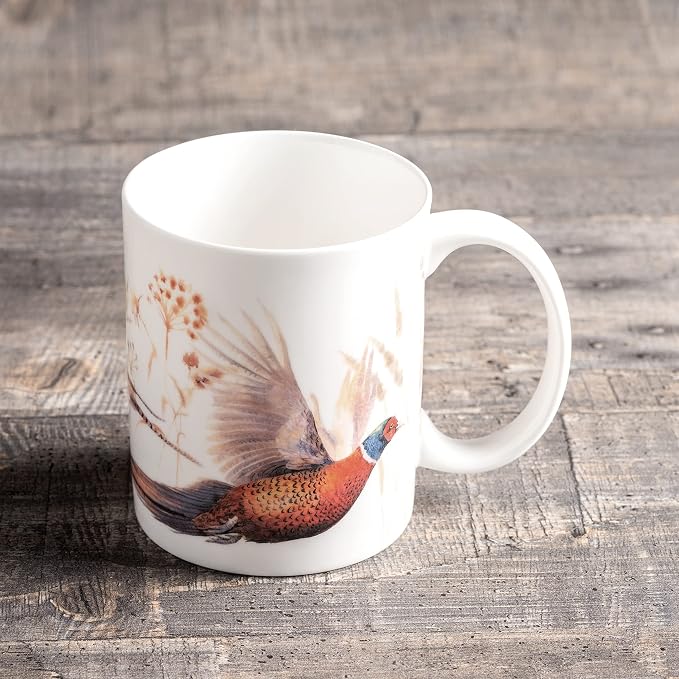 Maison d' Hermine Coffee Mug with Handles Tea Cups (12 Ounce, Pack of 1) | Fine Bone China Coffee Mugs for Hot Beverages Cappuccino Latte Home Restaurant Spring Summer -Faisan D'Automne - Vol Libre - Image 7