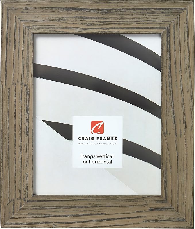 Craig Frames Hausbarn XL Picture Frame, 24 x 24 Inch, Wolf Grey Barnwood - Image 2