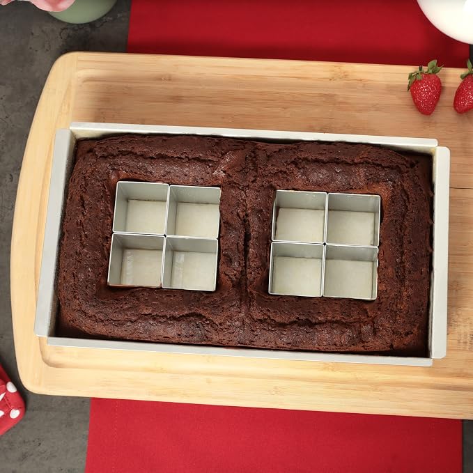 Relaxdays Number & Letter Aluminium Adjustable Cake Tin, 31.5 x 18 cm, Number Baking Mould, Silver - Image 2