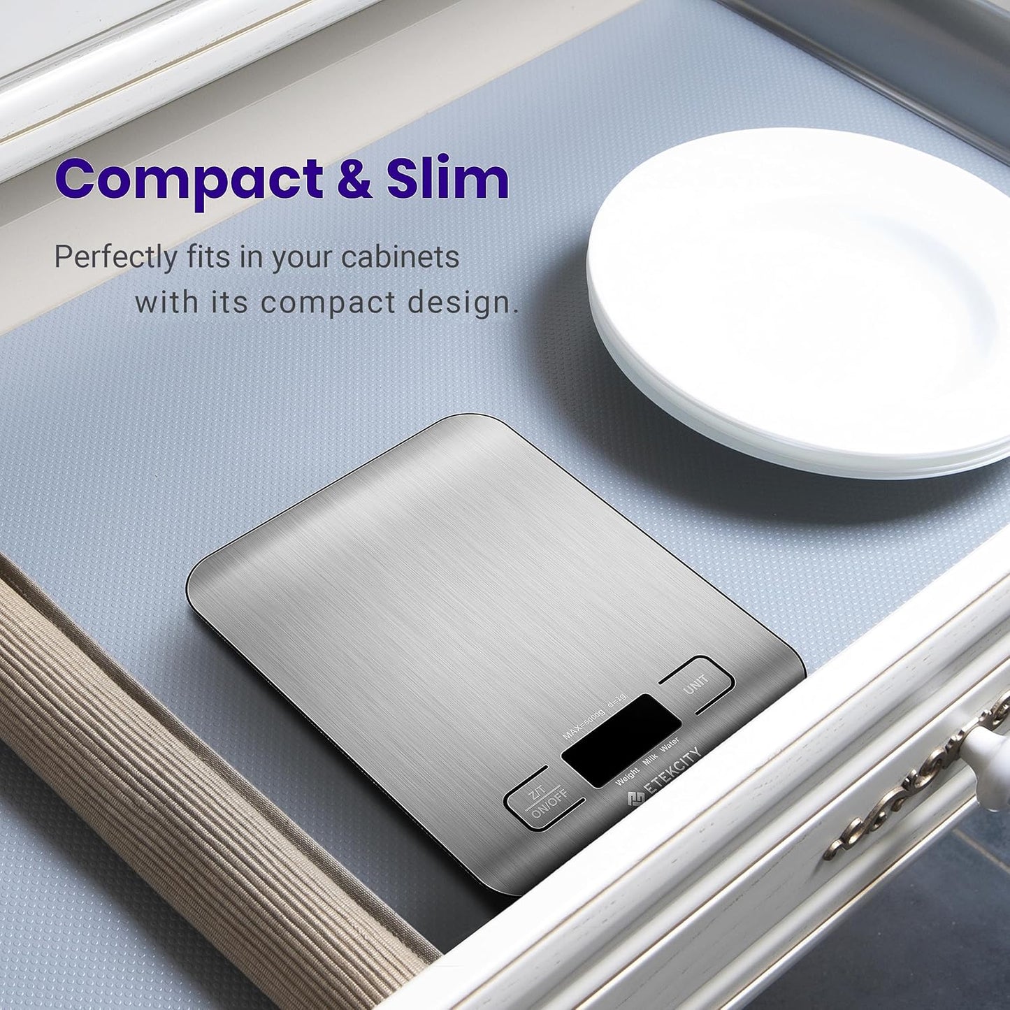 Precision Pro Stainless Steel Kitchen Scale - Silver (Medium)