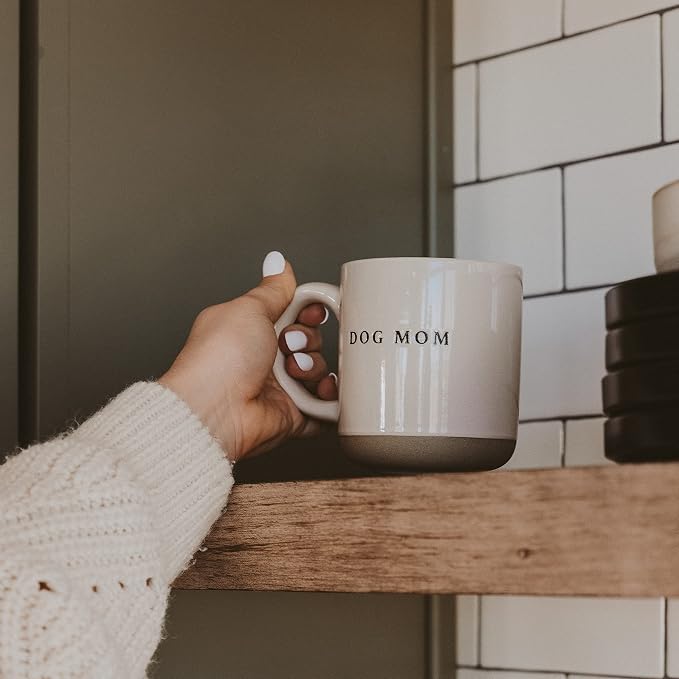 Sweet Water Decor Dog Mom Stoneware Coffee Mugs - 14Oz Cute Coffee Mugs for Hot and Cold Drinks - Dishwasher and Microwave Safe - Mothers Day Gift - Ideal for Tea and Espresso - Image 7