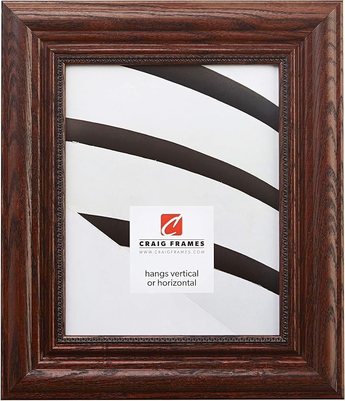 Craig Frames 24x32 Brown Picture Frame, Wood Wall Decor for Art and Photos | A lightweight, shatter resistant acrylic front, made in the USA for a gallery display - Image 2