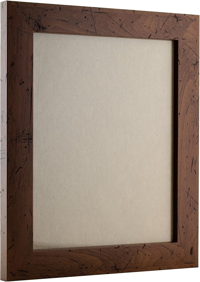 Craig Frames Bauhaus 125, 10x13 Picture Frame, Rustic Dark Walnut - Image 3