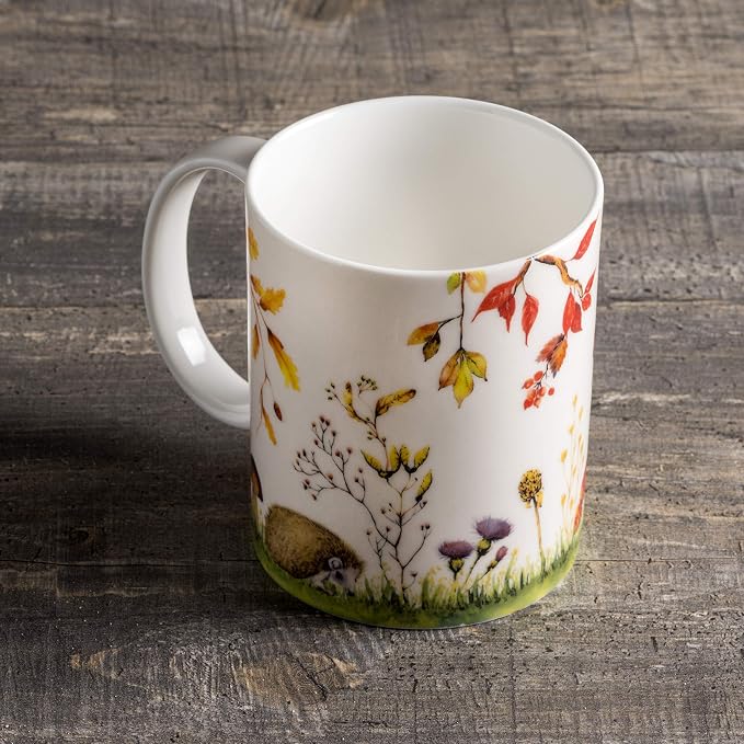 Maison d' Hermine Coffee Mug with Handles Tea Cups (12 Ounce, Pack of 1) | Fine Bone China Coffee Mugs for Hot Beverages Cappuccino Latte Home Restaurant Hotel Spring Summer -Sous-Bois - Sous-Bois - Image 8