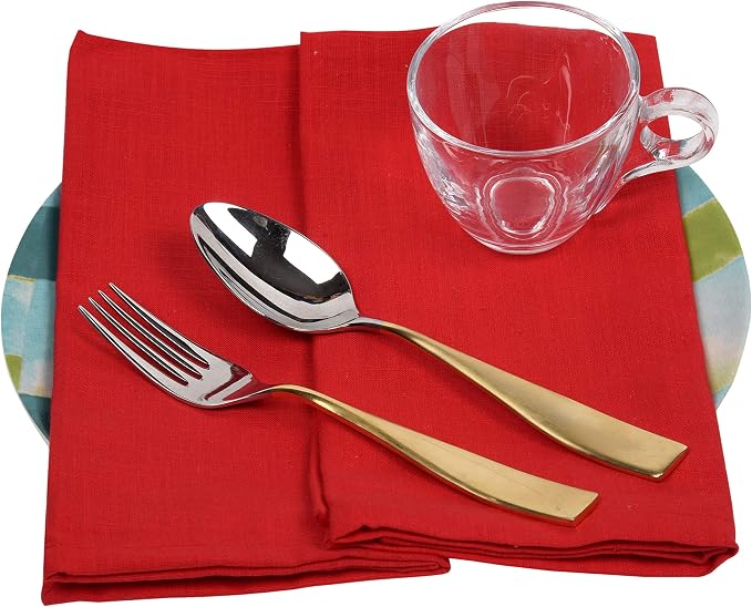 Urban Villa Cloth Napkins Cotton 20x20 (Set of 12) Multi - Image 6