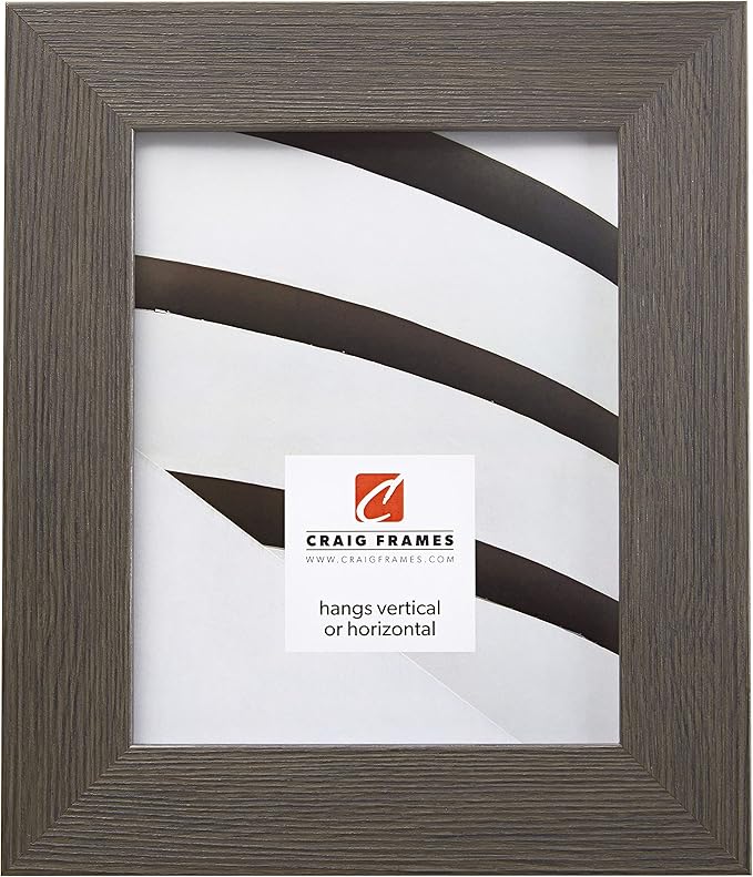 Craig Frames 24x36 Textured Grey Oak Poster Frame for Posters and Photos | Lightweight shatter resistant acrylic facing with a rigid backing board, made in the USA - Image 3
