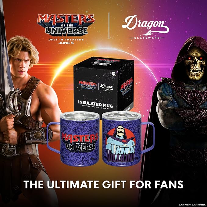 Dragon Glassware x Masters of the Universe Steel Camp Mug, 12 oz - Skeletor | Insulated Stainless Steel Mug for Coffee, Tea, Matcha, Hot Beverages; Official Masters of the Universe 2026 Movie Mug - Image 6