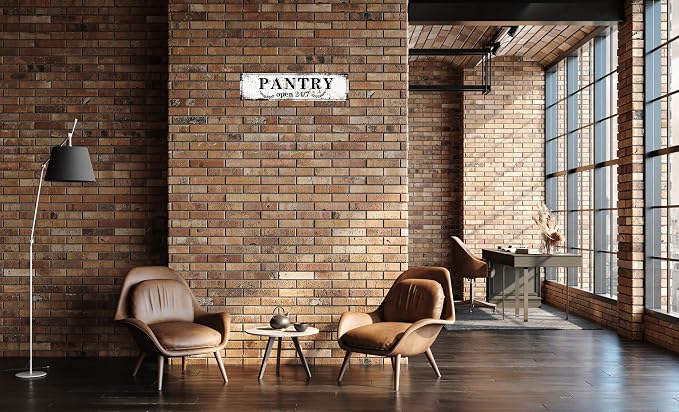 Retro Tin Metal Sign Pantry Statement Farmhouse Bathroom Wall Decor for Home Vintage Bar or Dorm Unique Gift Idea for Friends 4x16 in - Image 5