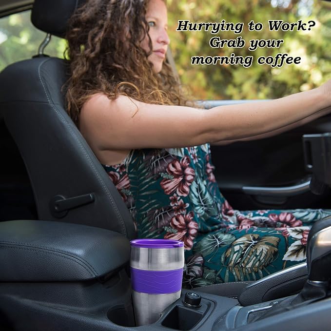 Mixpresso Single Serve & Single Cup Coffee Maker with 14oz Travel Mug | For ground coffee only, reusable filter, auto shut off. Compact personal drip coffee maker, not compatible with K-Cup pods. - Image 8