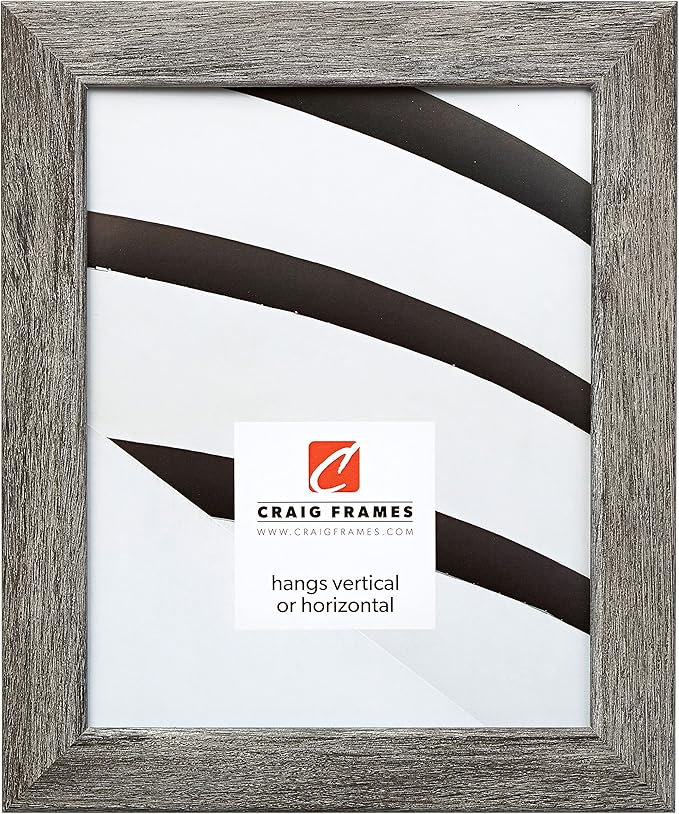 Craig Frames Bauhaus 125, 12x36 Picture Frame, Barnwood Gray by CraigFrames