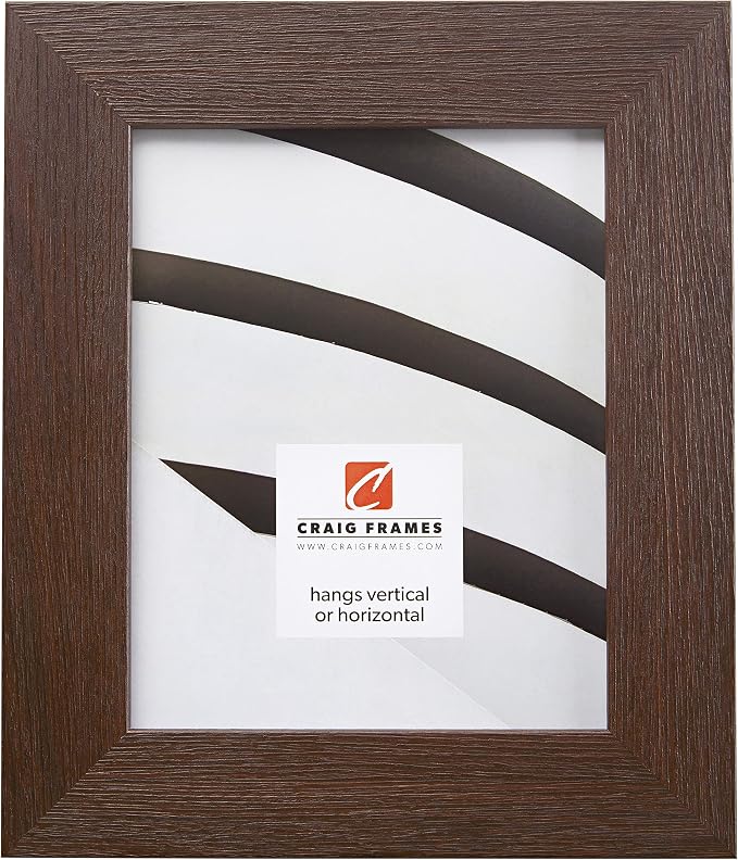 Craig Frames 22x28 Textured Brown Oak Picture Frame for Posters and Photos | Lightweight shatter resistant acrylic facing with a rigid backing board, made in the USA - Image 3