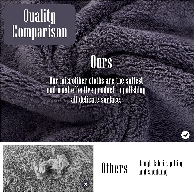Sunny zzzZZ 24 Pack Kitchen Dishcloths - Does Not Shed Fluff - Reusable Dish Towels, Dish Cloths, Super Absorbent Coral Fleece Cleaning Cloths, Nonstick Oil Washable Fast Drying, 10 x 20 Inch (Grey) - Image 5