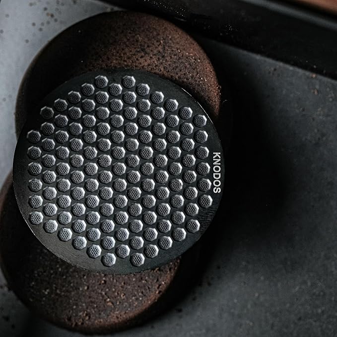 54mm Espresso Puck Screen - Stainless Steel Ultra Thin Espresso Filter Perfect Fit With Breville Barista Express, Pro, Touch, Bambino, Infuser, Easy Clean Design (Black, 54mm)