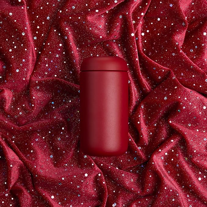 Fellow Carter Move Ceramic Lined Travel Coffee Mug 12 oz Stainless Steel | No Metallic Taste Coffee Tumbler, Leak-Proof Lid, Dishwasher Safe, Hot 12Hr Cold 24Hr, BPA-Free, Fits Cup Holders, Red - Image 2