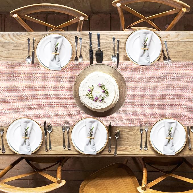 Urban Villa TableRunner Flamingo Print 100% Cotton Twill Weave Fused Table Runner 14''x72'' Over Sized Multi Color TableRunner Heavier Quality Table Runner - Image 3