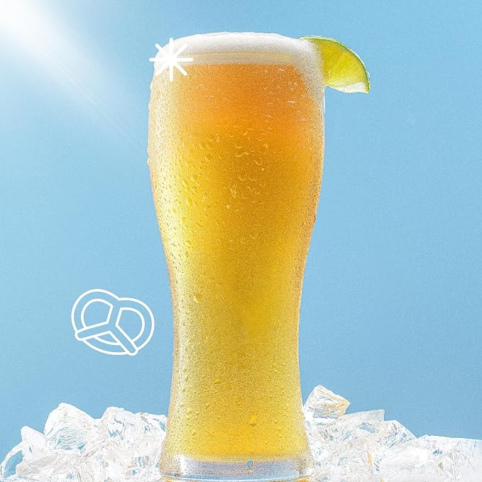 JoyJolt Callen 15.5oz Beer Glasses Set of 4 Beer Pint Glass. Craft Beer Glass, Pilsner Glasses, IPA Beer Glass. Solid Glassware Beer Cup. Classic Beer Gifts, Beer Cups, Mugs and Beer Glasses for Men - Image 8