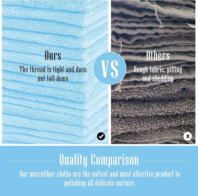 Sunny zzzZZ 24 Pack Kitchen Dishcloths - Does Not Shed Fluff - Reusable Dish Towels, Dish Cloths, Super Absorbent Coral Fleece Cleaning Cloths, Washable Fast Drying, 10 x 10 Inch (Aquamarine) - Image 5