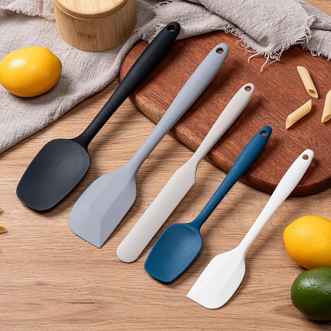 Silicone Spatula Set,5 Piece Food Grade Rubber Spatulas,Multicolor2 | Spatulas Silicone Heat Resistant for Baking,Cooking,and Mixing High Heat Resistant Non Stick Dishwasher Safe BPA-Free - Image 6