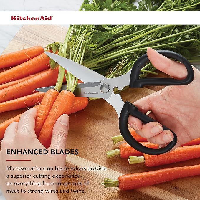KitchenAid KQ351OHOBA Universal Stainless Steel Shears, Utility, Black - Image 3