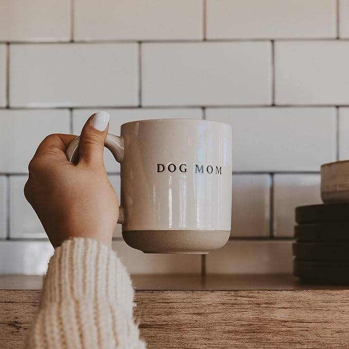 Sweet Water Decor Dog Mom Stoneware Coffee Mugs - 14Oz Cute Coffee Mugs for Hot and Cold Drinks - Dishwasher and Microwave Safe - Mothers Day Gift - Ideal for Tea and Espresso - Image 5