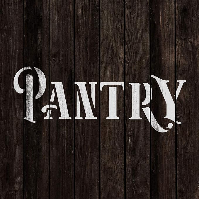 Rustic Pantry Stencil - Pantry Stencils, Rustic Stencil, Kitchen Stencil, Rustic Sign, Pantry Stencil - Image 4