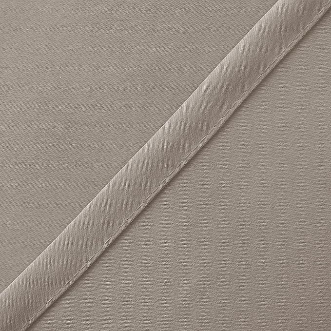 Hiasan Valance Curtains for Kitchen Blackout Thermal Insulated Solid Window Curtain Valance, Taupe, 52 x 18 Inches, 1 Panel - Image 3