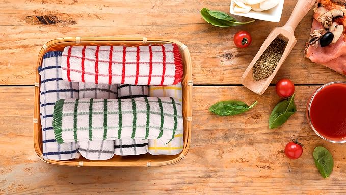 Urban Villa Kitchen Towels Cotton Dish Towels 20”x30” (Set of 6) Multi - Image 5