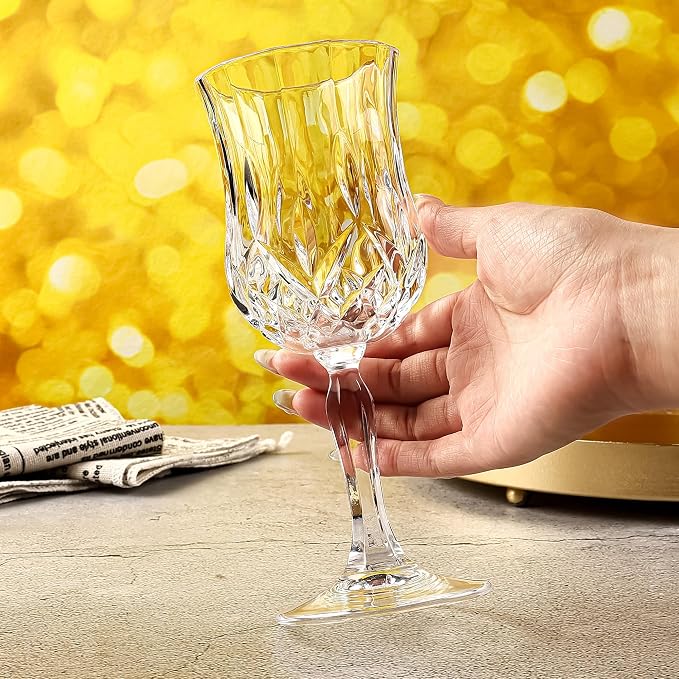 UMEIED 12 Pack 7.2oz Wine Glasses, Small Stemware for Red Wine, Port, Sherry, Dessert Wine, Crystal Clear Classic Glass Goblets Elegant Glassware for Restaurants, Bars, Home Use - Image 8