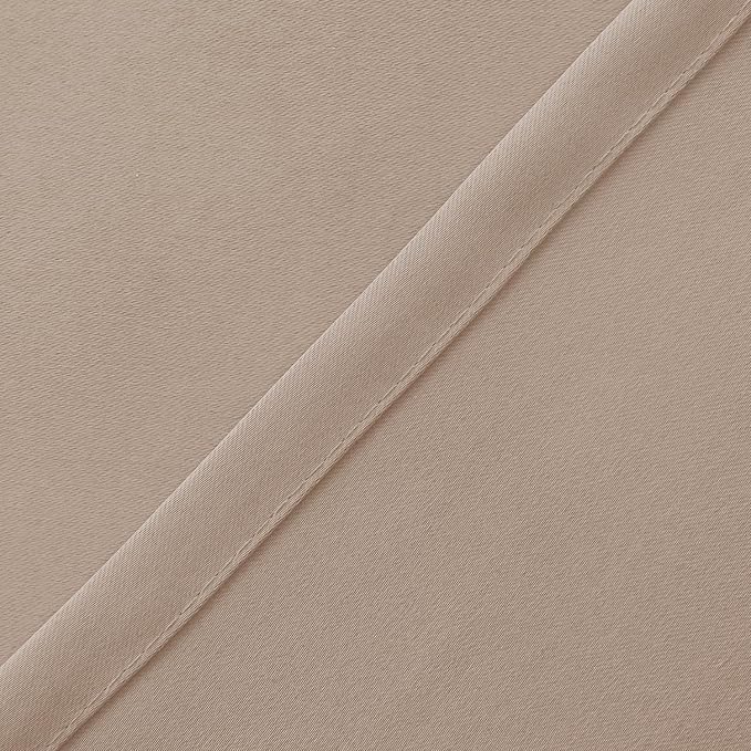 Hiasan Valance Curtains for Kitchen Blackout Thermal Insulated Solid Window Curtain Valance, Camel, 60 x 18 Inches, 1 Panel - Image 3