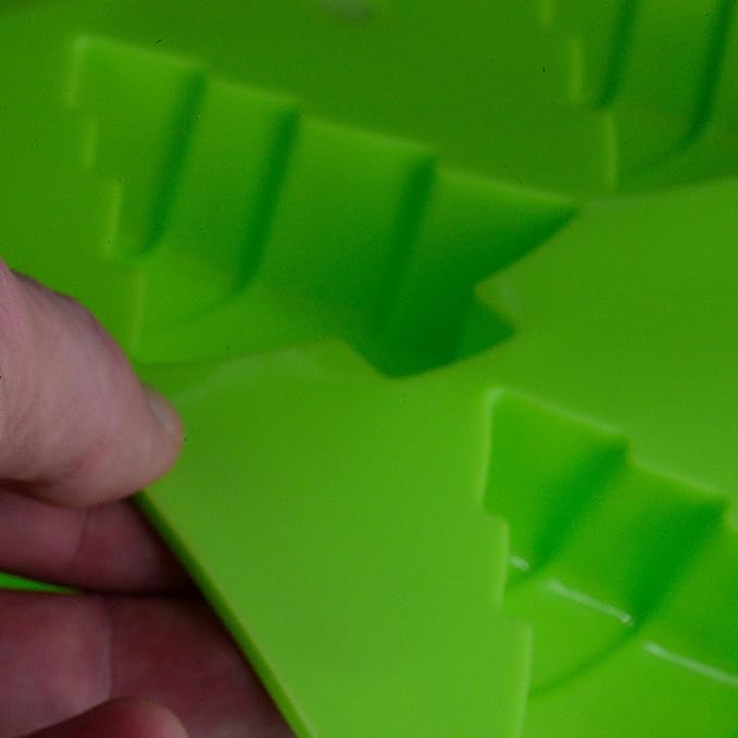 Christmas Tree Silicone Non Stick Molds [3-Pack] for Baking Cakes | Brownies | Pastries | Cupcakes | Fruit Cakes or Making Soap | Chocolate