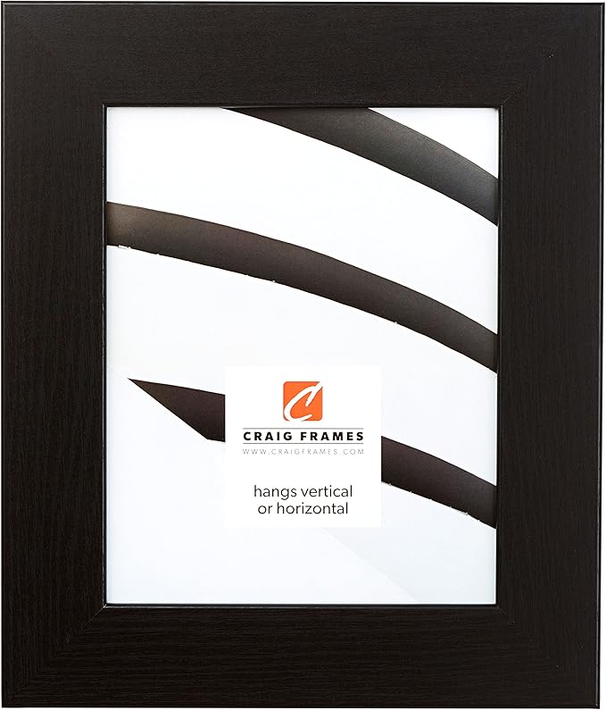 Craig Frames 14x20 Black Oak Picture Frame for Posters and Gallery Wall | Lightweight shatter resistant acrylic facing with a rigid backing board, made in the USA - Image 3