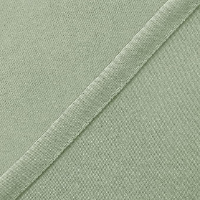 Hiasan Valance Curtains for Kitchen Blackout Thermal Insulated Solid Window Curtain Valance, Seafoam Green, 52 x 18 Inches, 1 Panel - Image 3
