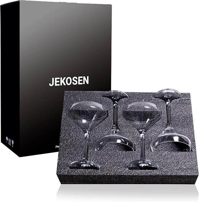 Crystal Martini Cocktail Glasses 11 Ounce Set of 4 With Premium Gift Box Premium Strong Lead-Free Clear - Image 4