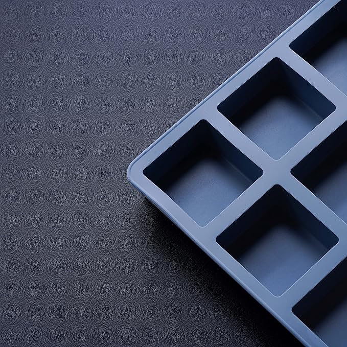 2 Inch Square Silicone Brownie Mold - Plain Design - 15 Cavities - 65.5mL