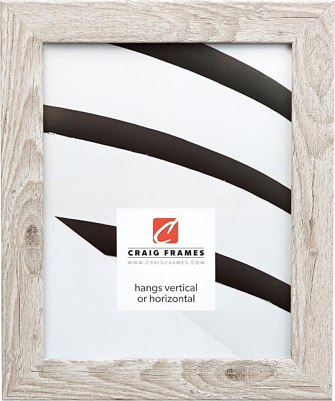 Craig Frames 18x36 White Picture Frame, Wall Decor for Art and Photos | A lightweight, shatter resistant acrylic front, made in the USA for a gallery display by CraigFrames