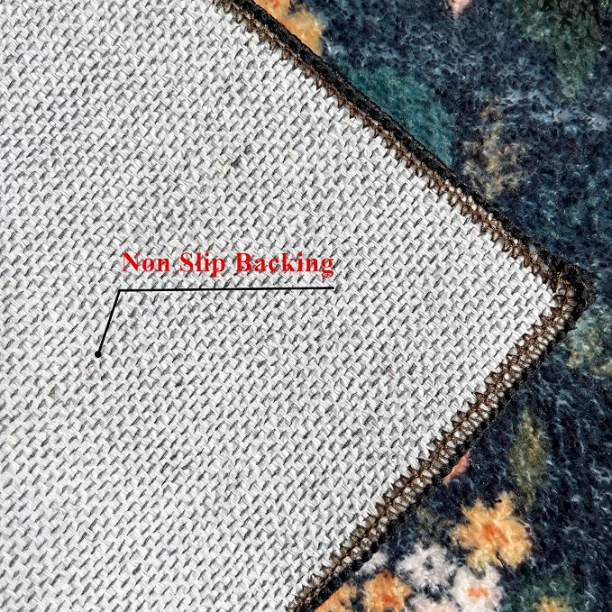 Washable Area Rug 6′6″ × 9′10″ for Living Room Bedroom Hotel, Beige | Soft Cozy Fluffy Low Pile Machine Washable Non Slip Boho Modern Accent Rug for Dining Room Nursery Kids Room Dorm - Image 6