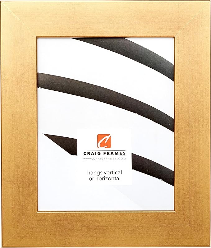 Craig Frames 16x22 Old World Gold Picture Frame for Posters and Photos | Lightweight shatter resistant acrylic facing with a rigid backing board, made in the USA - Image 2