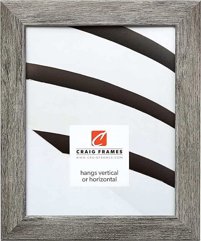 Craig Frames Bauhaus 125, 16x20 Picture Frame, Barnwood Gray by CraigFrames