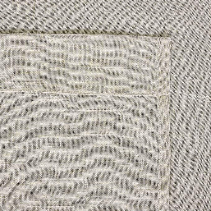 Home Brilliant Natural Linen Curtains for Living Room Rustic Semi Sheer Window Curtain Panels for Bedroom, 54 x 96 inch Long, Beige, Set of 2 - Image 5