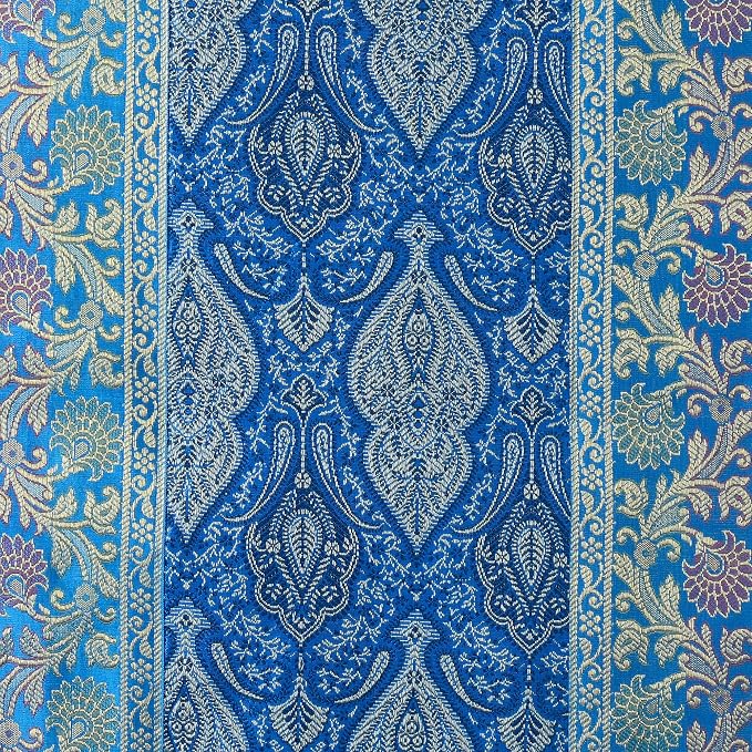 Indian Traditional Decorative Silk Table Runner Kitchen Dining Good Luck Table Cloth for Wedding Bridal Birthday Party Decorations 72x14 Inches Turquoise Color - Image 5